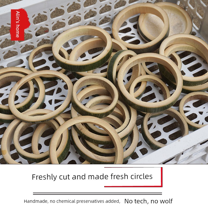 Bamboo Pipe Circle Bamboo Circle Kindergarten Toys Kids Bamboo Toys Roll Circle Set Decoration Bamboo Size