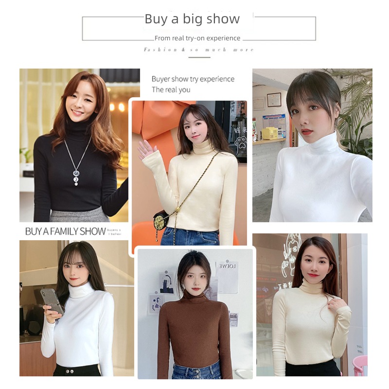 Autumn and winter Derong thickening Long sleeve T-shirt keep warm Undershirt