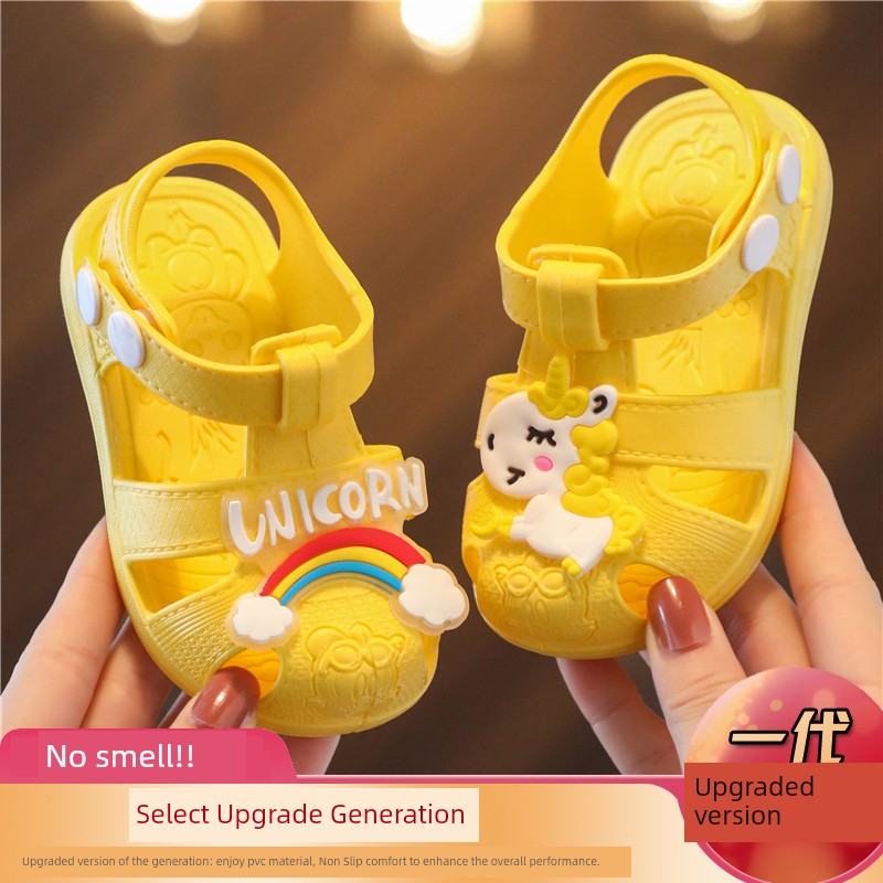 Children's Plastic Non-Slip Soft Bottom Summer Closed Toe Sandals — 1