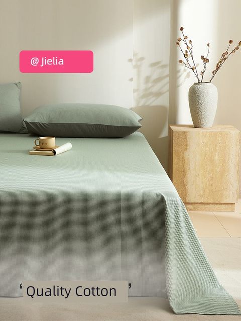 Jieliya wash cotton sheets single piece pure cotton 100 cotton student dormitory single bed single pillowcase three-piece set