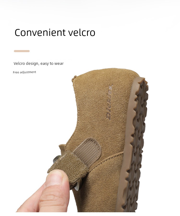 Dickies Parent-Child Birkenstock Shoes, New Autumn Suede Slip-On Soft-Soled Casual Shoes for Children and Older Kids — 15