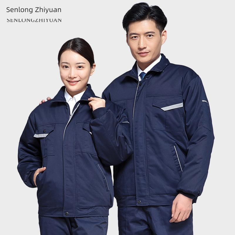 winter Plush thickening Cold proof keep warm cotton-padded jacket coverall