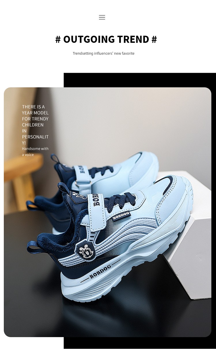 Babudou Kidsren's Shoes Boys' Sports Shoes 2026 Summer New Style Mesh Breathable Kidsren's Shoes Boys' Mesh Shoes Summer Style — 45