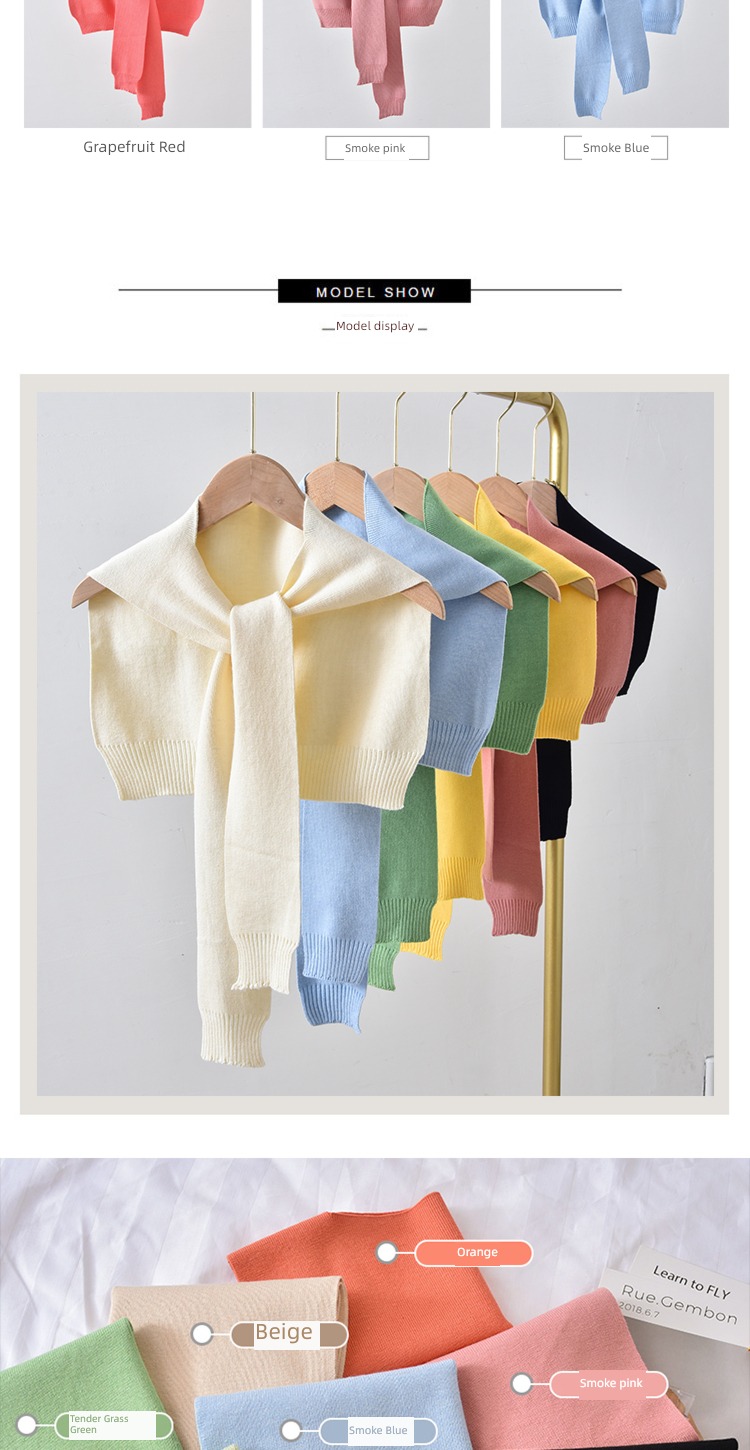 female False collar spring and autumn Neck protection cloak scarf Shawl