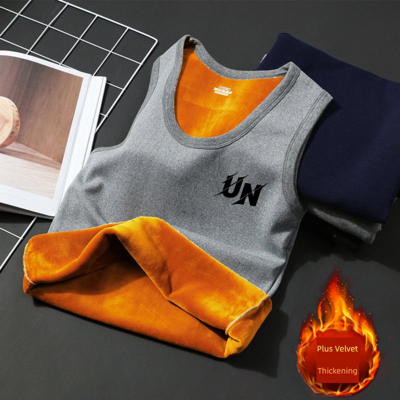 Autumn and winter Interpenetrating waistcoat Vest Self-cultivation keep warm vest
