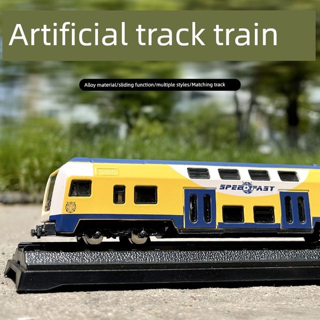 Alloy High-speed Railway Harmony Simulation Retro Green Skin Locomotive Subway Model Children's Metal Steam Train