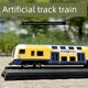 Alloy High-speed Railway Harmony Simulation Retro Green Skin Locomotive Subway Model Children's Metal Steam Train