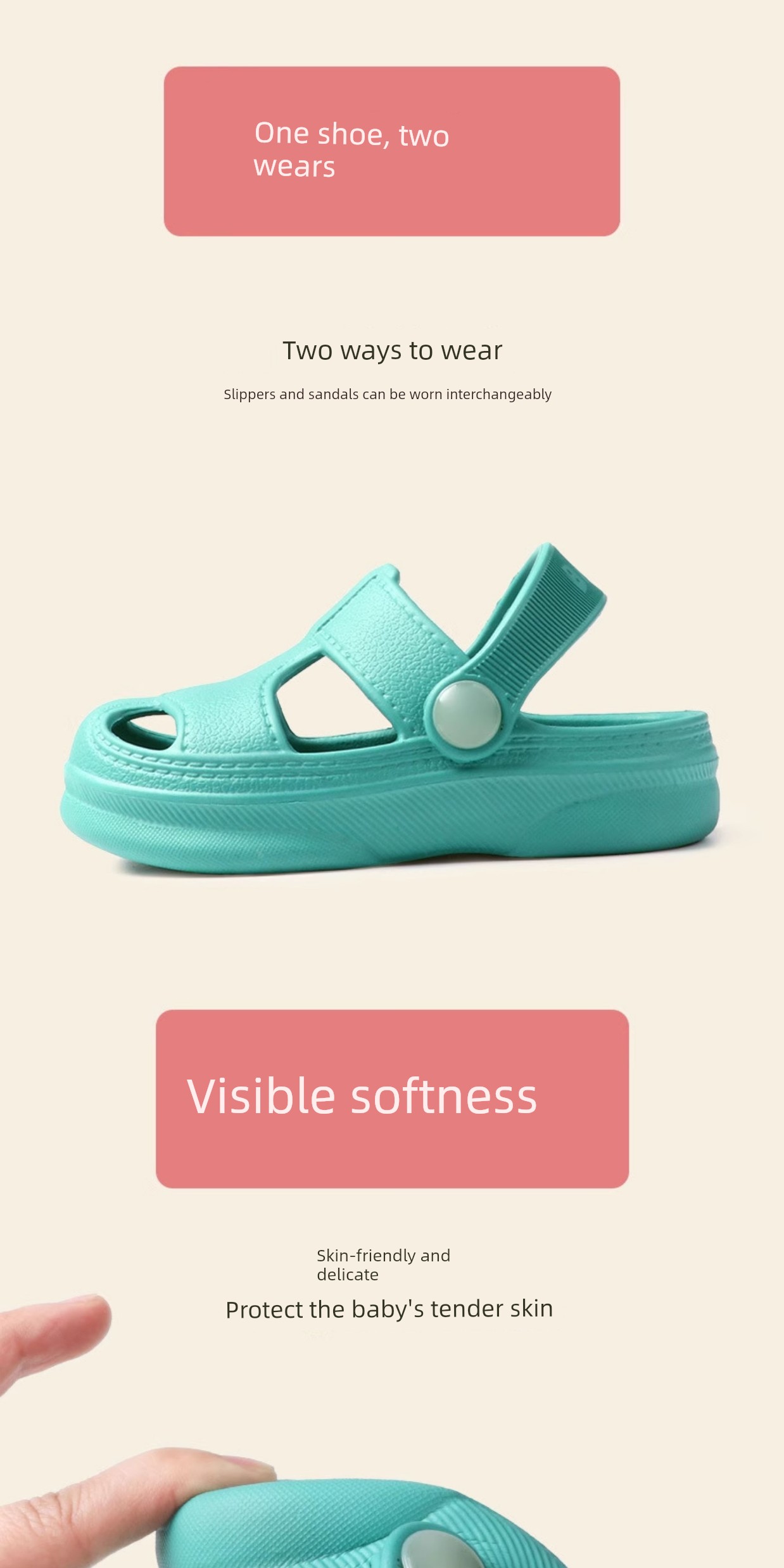 Summer Home Mute Indoor Kids Children's Slippers — 6