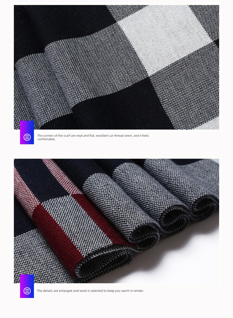 wool winter Versatile young people Gift box scarf