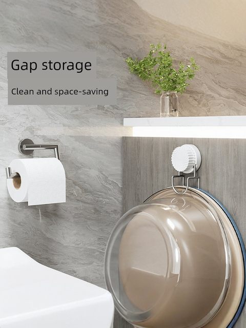 Suction cup basin hook bathroom bathroom washbasin storage rack multi-purpose hook hole-free wall-mounted suction cup bracket
