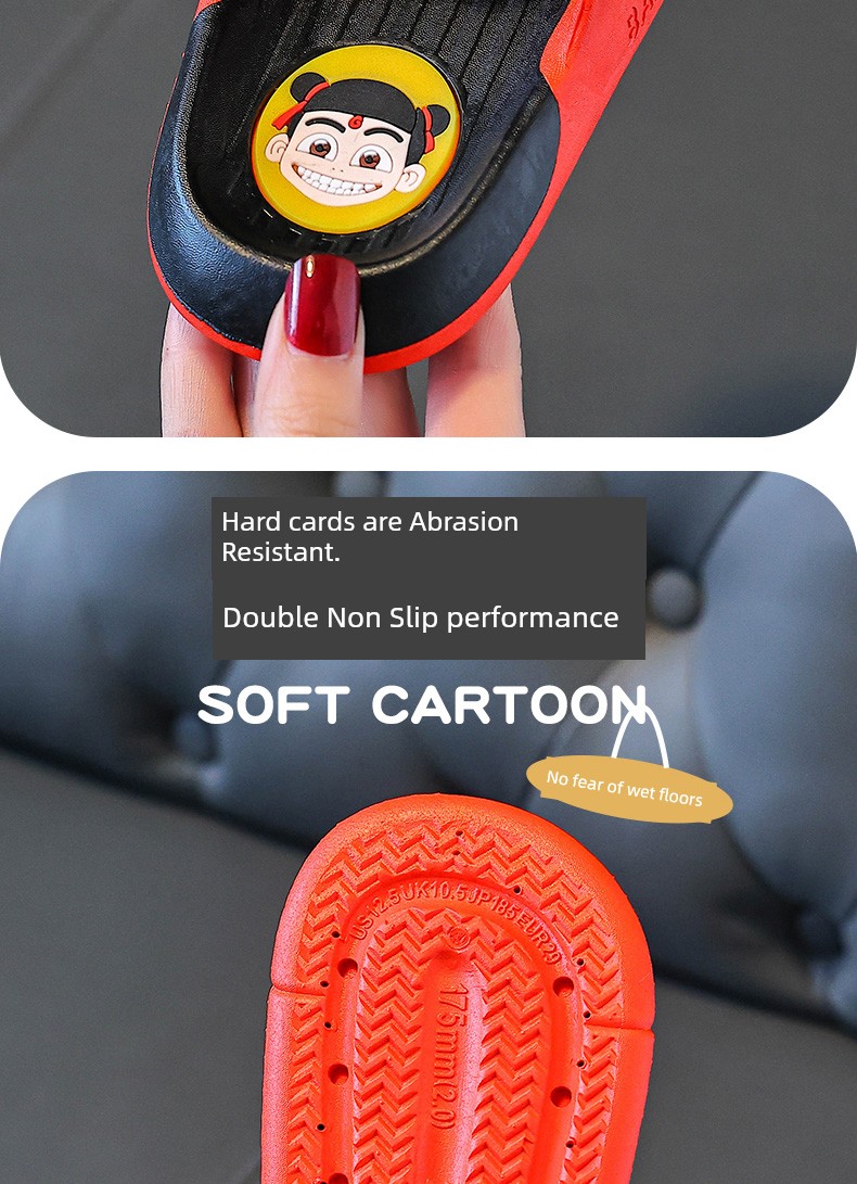 2025 New Arrival Nezha Slippers AO C Slippers Kids Summer Home Soft Bottom Non Slip Baby Summer Slippers Boys and Girls — 7
