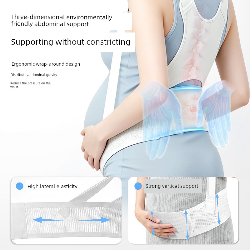 Difulun Medical Abdominal Support Belt for Pregnant Women, Suitable for Mid to Late Pregnancy, Pelvic Pain Relief, Simple Waist Support Belt, Large Size
