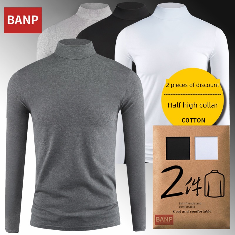 2 piece man Long sleeve Small middle collar winter keep warm Autumn clothes