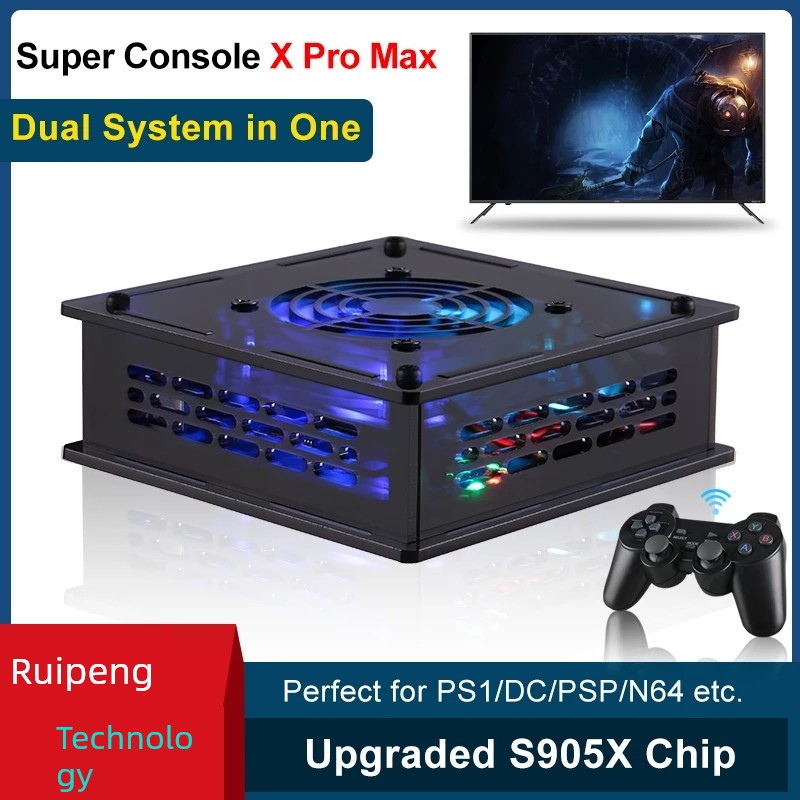 Super Console X Pro Max复古迷你视频游戏主机电视双系统PSP/N64