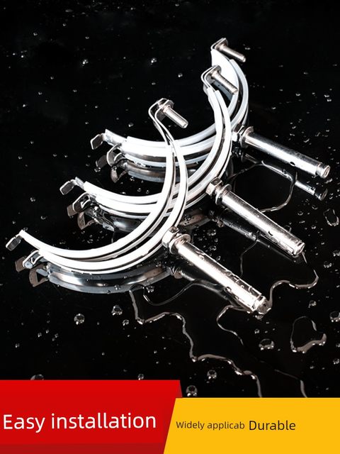 Stainless steel pull-out pipe code clamping code tube clamping buckle pvc pipe snap-on glue drainage pipe 110 water pipe hanging buckle