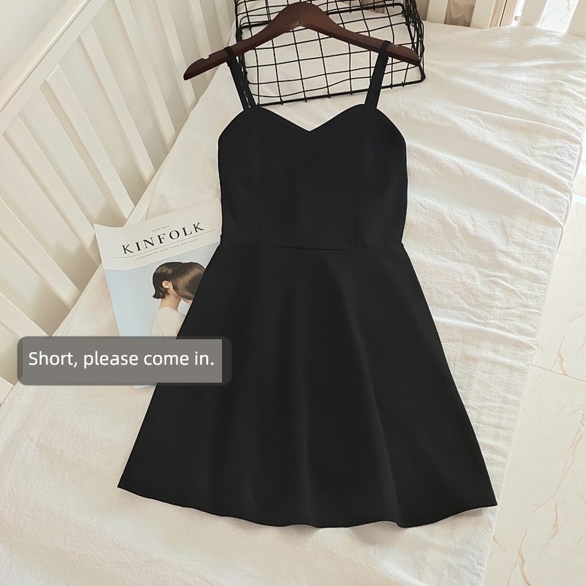 strapless  The new sexy black Show thin camisole Dress