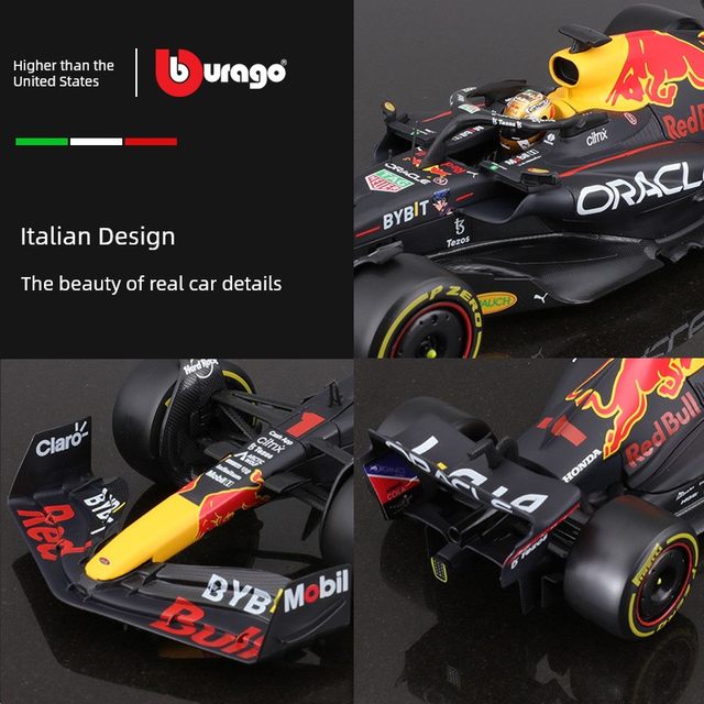 F1 racing model F1 Red Bull RB19 model 1 to 24 to 24 to 2009 Formula Emulation Alloy Verstappen 18