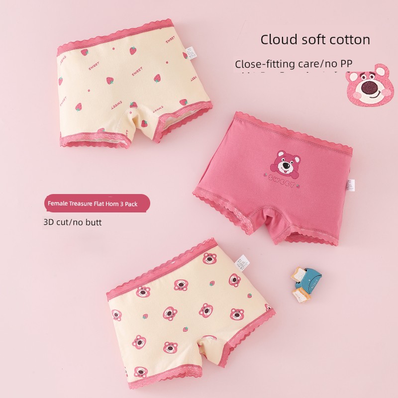 Children's Underwear Girl Pure Cotton Boxer Shorts Baby Girl All Cotton Briefs Little Girl Boxer Antibacterial without Pp — 6