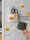 Refrigerator magnetic storage rack outside plastic wrap bag home door rear entrance kitchen magnet storage box