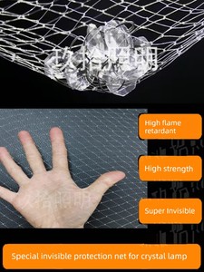 Crystal Lamp Protective Net Transparent Net Safety Net Decoration Website Hotel Engineering Headlight For Home Lamp Anti