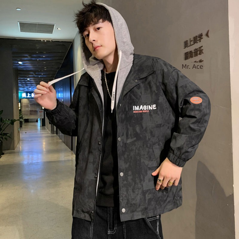 Chaopai Spring and Autumn Hip hop style Winter money easy Fake two