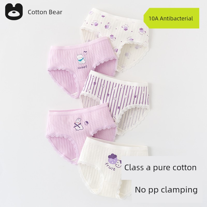 Girl Underwear Pure Cotton Briefs New Arrival Girls' Cotton Class a Baby Girl Kids Boxer Shorts Girls' Pants — 2