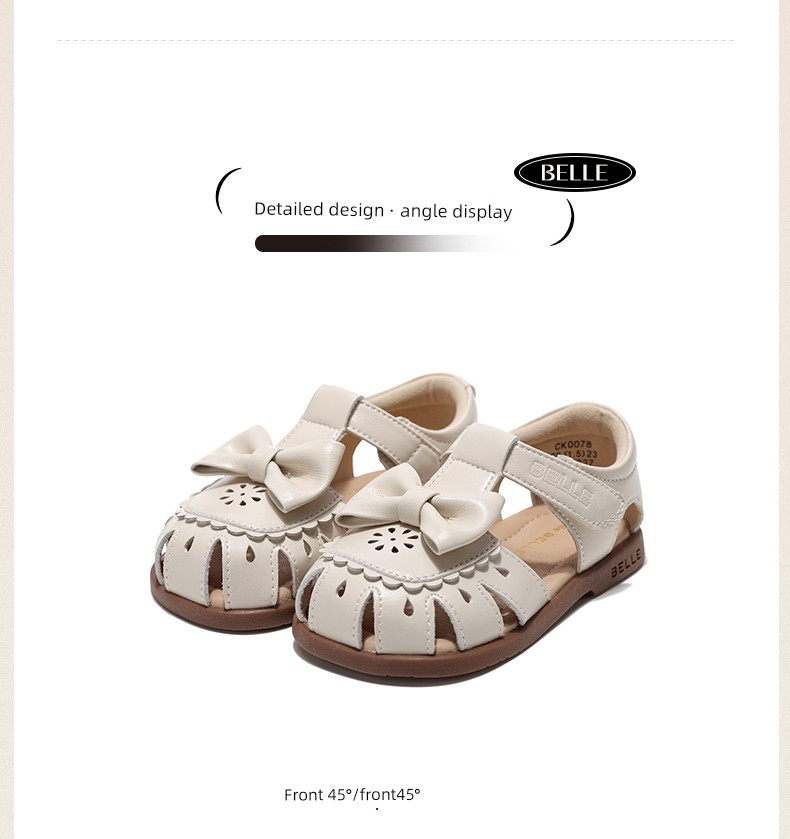 Belle Children's Shoes Girls' Sandals 2026 Summer New Soft-Soled Shoes Little Girls Princess Shoes Kidsren's Toddler Shoes — 10