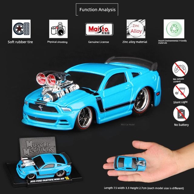 Meichitu Q car AE86 1 64 muscle car model Mustang Shelby Chevrolet alloy car toy car