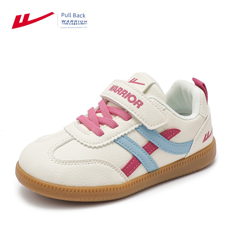 Warrior Girls' Shoes, Super Stylish, 2026 New Autumn Model, Children's German Training Shoes, Leather Surface, Waterproof, Trendy Sports Shoes — 2