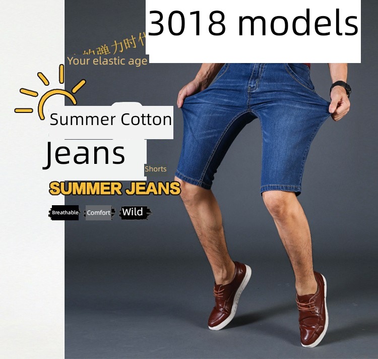 full marks summer Thin money elastic foreign trade Fattening Men's trousers