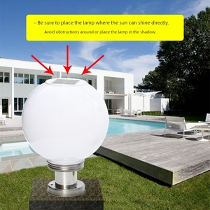 Acrylic round Spherical Outdoor on Both Sides of Solar Gate