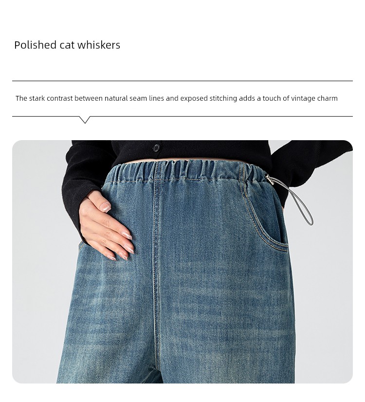 Maternity Pants for Autumn 2026, New Straight-Leg Jeans Without Belly Support, Non-Tightening Pants, Wide-Leg Pants for Fall and Winter — 6