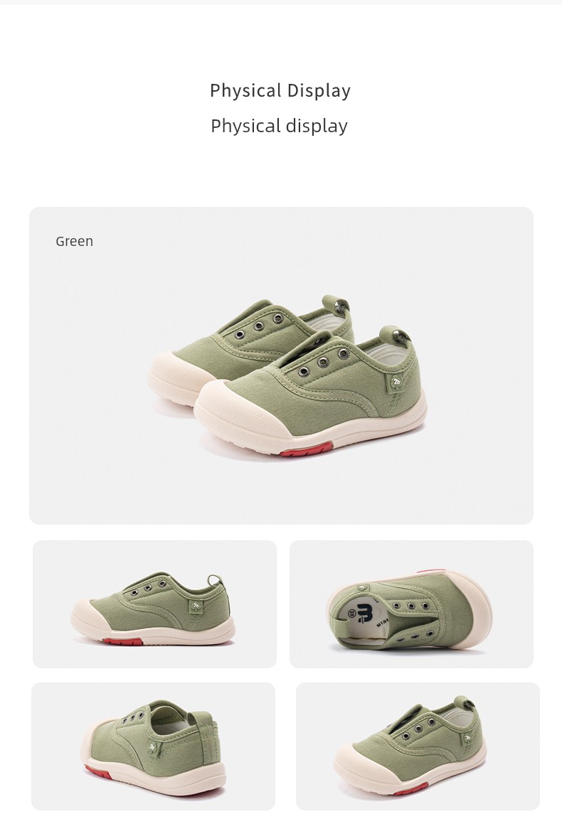 M1M2 Kidsren's Canvas Shoes 2026 Autum New Versatile Casual School Shoes for Boys and Girls Lightweight Non-Slip Indoor Shoes — 15
