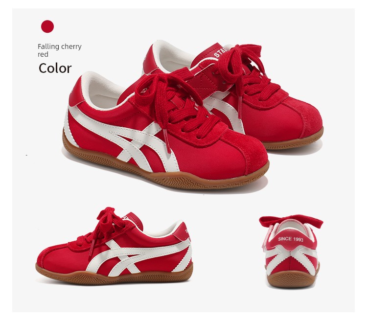 Saturday Children's Shoes Red German Training Shoes for Girls 2026 Spring New Model Children's Non-Slip Campus Girls' Casual Sports Shoes — 16