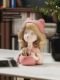 Cute girl pen holder ornament creative office desktop makeup brush storage children room decoration boy girl