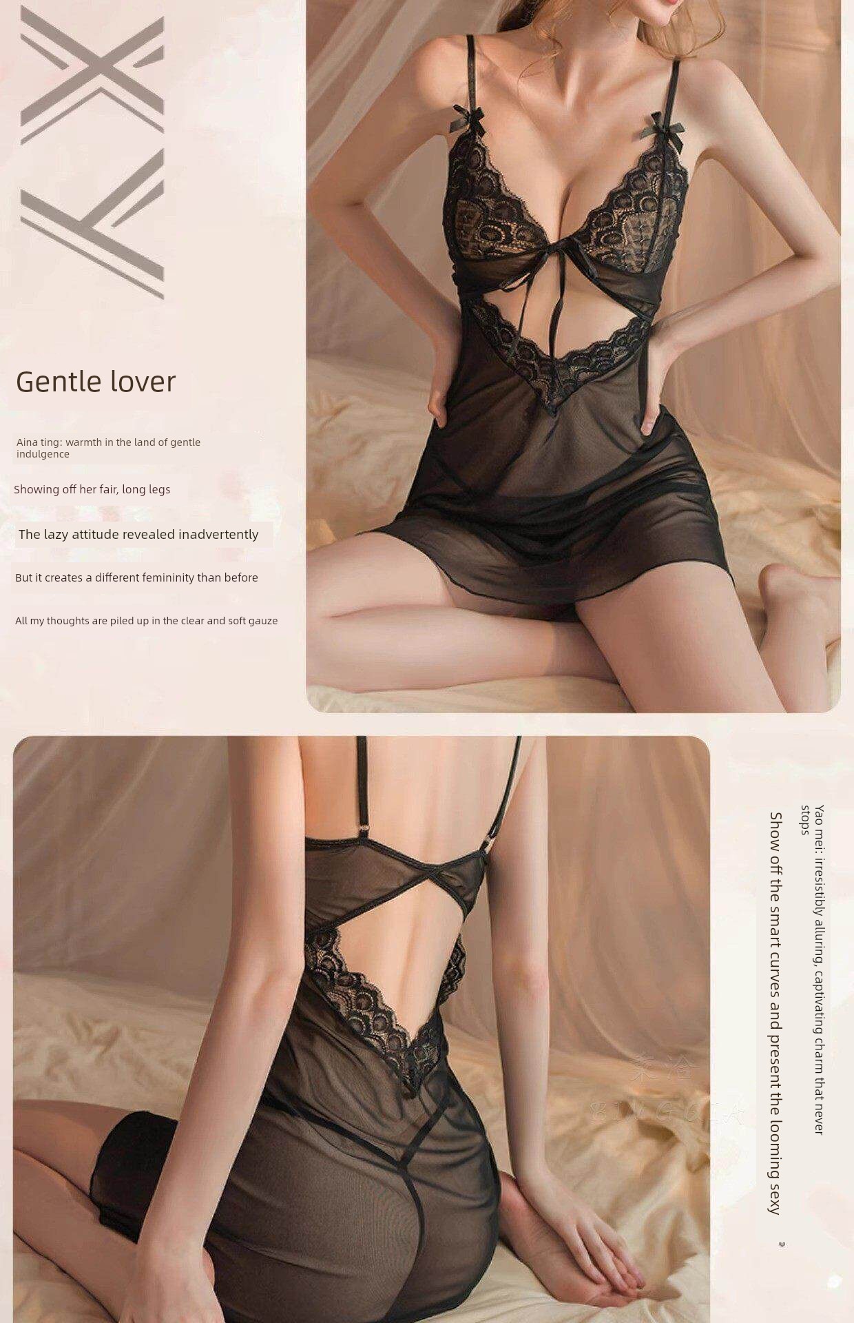 Sexy and Fun Sleepwear, Abstinence-Style Plus-Size Lace Camisole Nightdress, Abstinence-Style 2026 New Style, Mood-Enhancing and Fun Lingerie for Women — 4