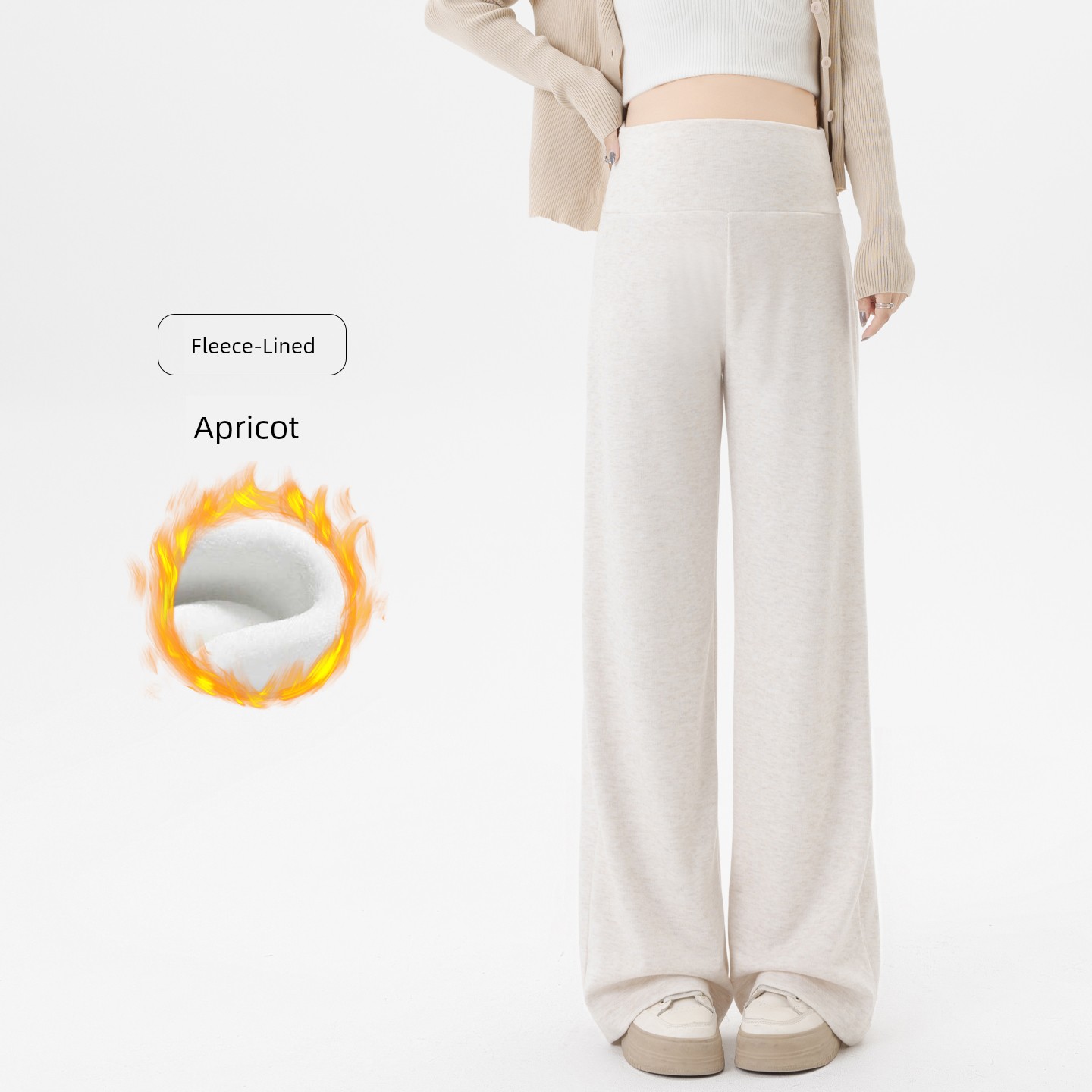 Maternity Pants for Spring, Autumn, and Winter, Straight Wide-Leg Pants, Loose and Casual, Do Not Squeeze the Belly, Fall Pants That Do Not Slip down — 1