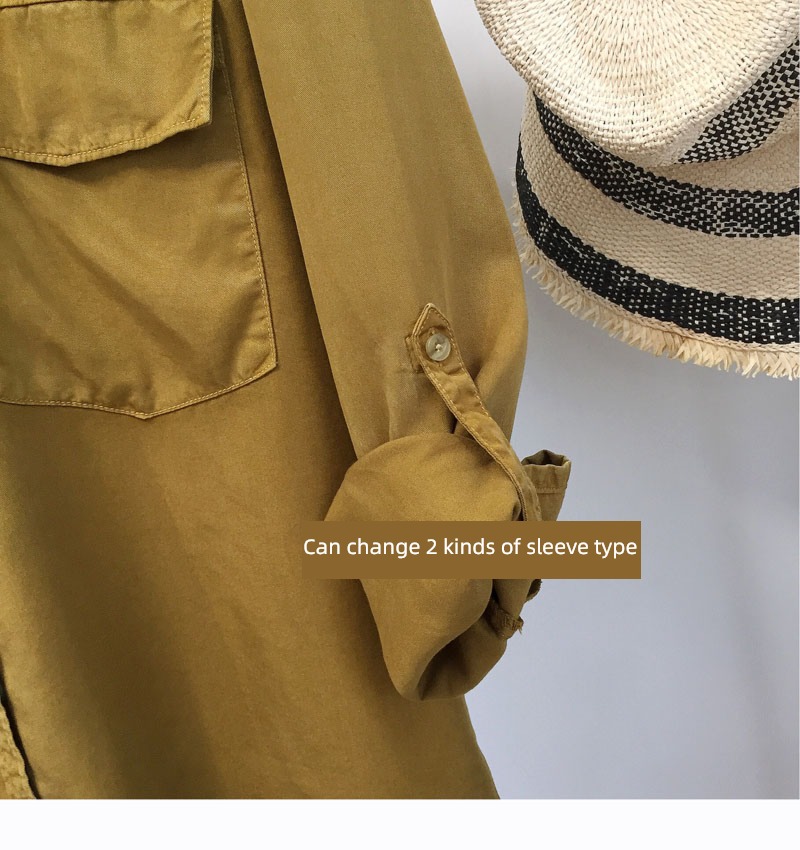 Tencel Long sleeve Washed cotton easy jacket cowboy shirt