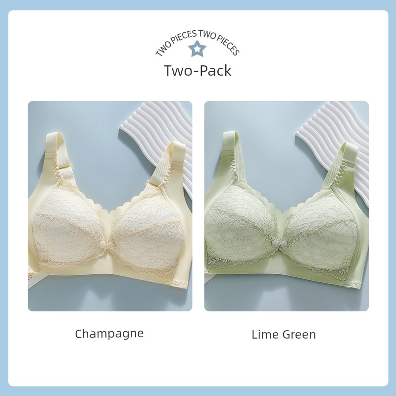 October Queen Front-Button Nursing Bra for Summer, Gathers and Supports Side Breasts, Special Maternity Bra for Breastfeeding during Pregnancy and — 5