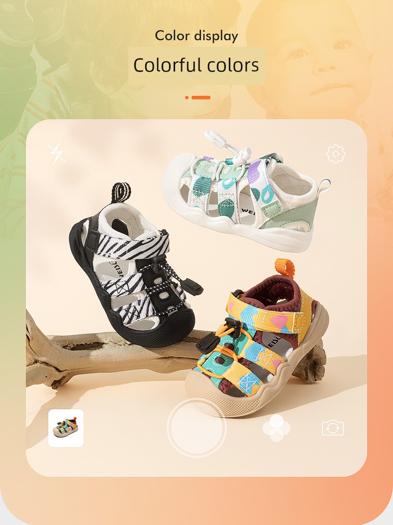 Baby Sandals Baby Boys' Toddler Shoes Summer Baby Sandals Soft Bottom Functional 1-3 Years Old Upstream Sandals Girls' Shoes — 3