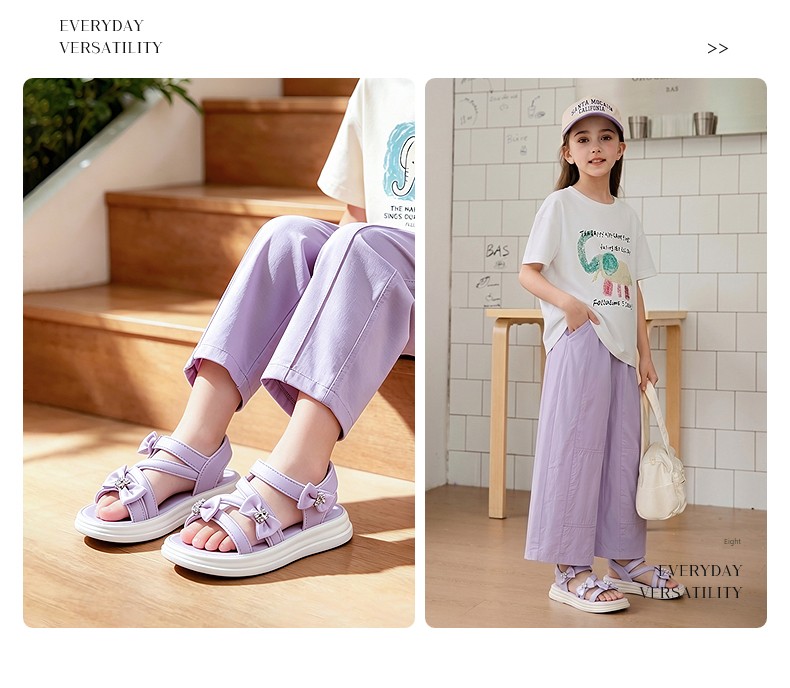 Fuluo Mi Girls' Sandals Kidsren's Summer Shoes 2026 Summer New Soft-Soled Sports Baby Girl Princess Shoes — 14