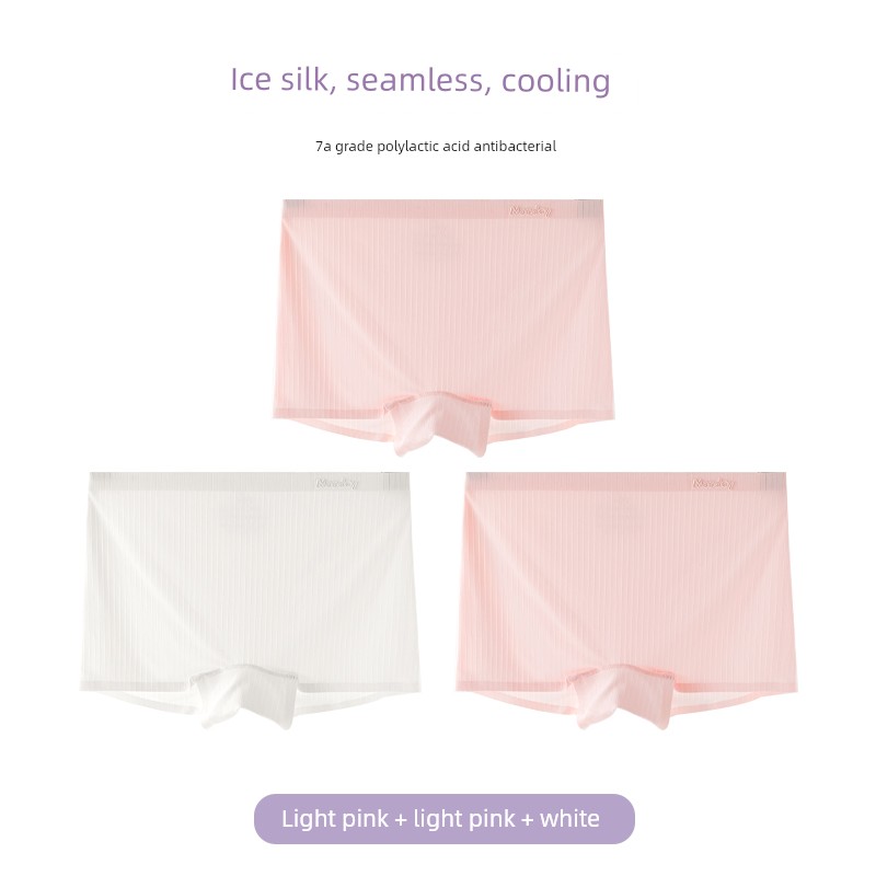 Girls' Boxer Briefs, Ice Silk Children's Summer Thin Style, Baby Girl's Four-Cornered Panties, Non-Binding Shorts for Girls — 2