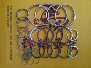 Key Ring Buckle High-End Stainless Steel Alloy Pendant DIY Accessories New Anti-Loss Large and Small Clasp Rings for Ren