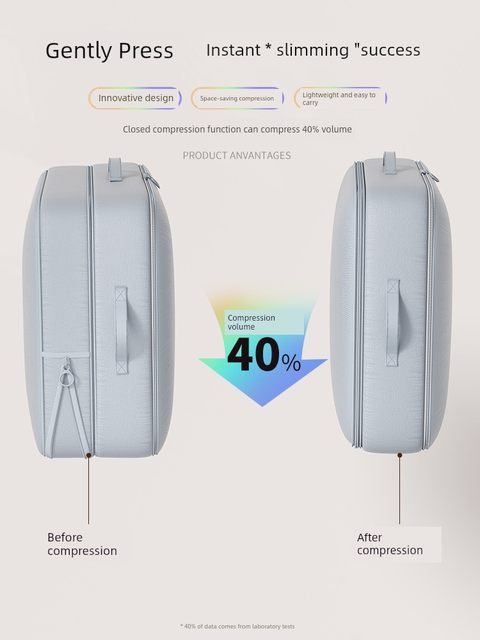 Clothing storage bag vacuum compression bag household large capacity clothing sorting artifact business trip luggage portable bag