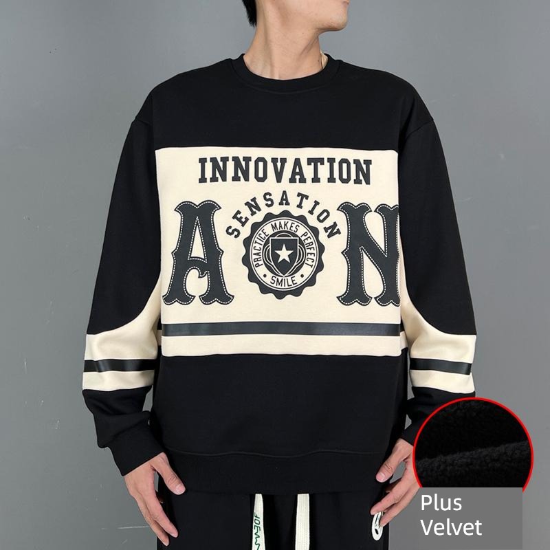 Maiteyou Autumn and winter schoolboy easy Round neck Sweater