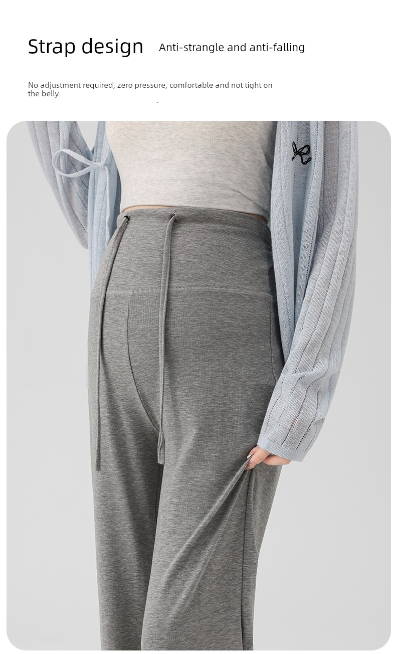Jq Jingqi Maternity Pants for Autumn and Winter, Suitable for Wearing Outside during Pregnancy, Do Not Tighten the Belly, Slightly Flared Pants, Thick — 2