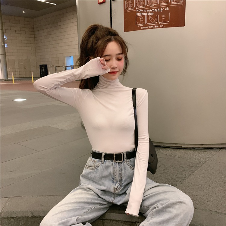 Autumn and winter Thin money Undershirt Long sleeve T-shirt Versatile jacket