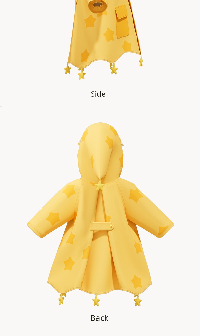 Star Little Shark Children's Raincoat and Rain Shoe Set for Boys and Girls, Waterproof Cartoon Rain Boots, Non-Slip Water Shoes — 18