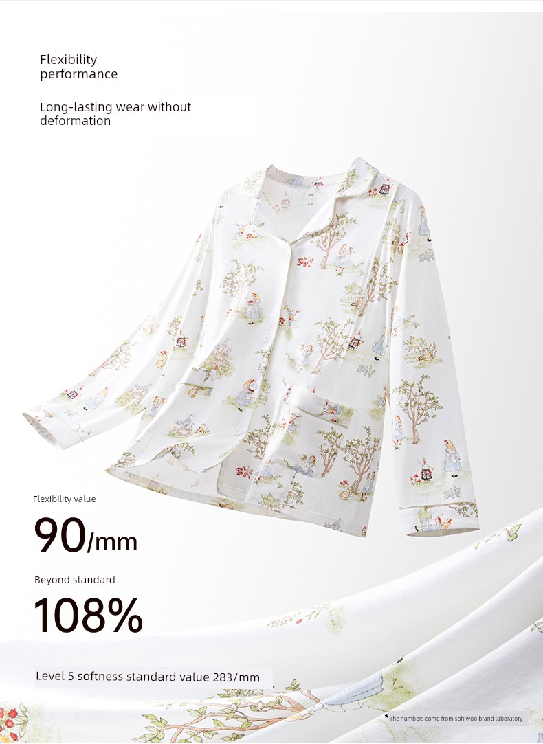 Sohiwoo Postpartum Clothing Autumn and Winter Style Pure Cotton Sweat-Absorbent Pajamas for Pregnant Women Special Postpartum Nursing Home Clothes — 13