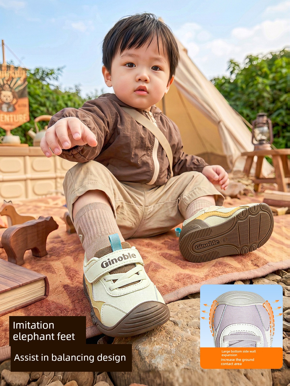 Jinopu Functional Shoes 2026 Autumn New Baby Shoes for Boys and Girls, Toddler Shoes Gb2603 — 2